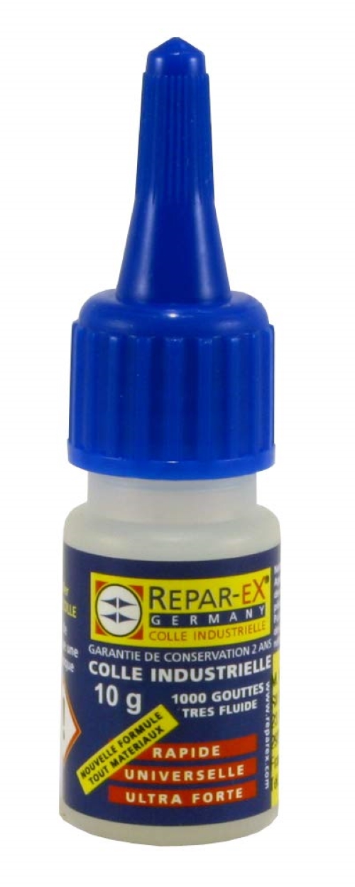 REPAR-EX - Colle Reparex - Colle Professionnelle - Colle Forte Tous Supports - Colle Universelle - Flacon de 10 Grammes