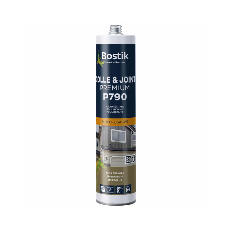 Colle et joint premium p790 bostik gris béton - 30616374