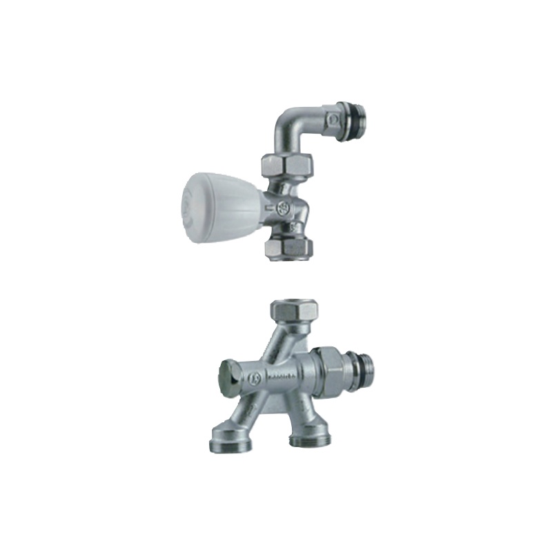 Robinet de radiateur monotube équerre 1/2 D16 - GIACOMINI - R436IX043