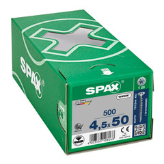Vis universelle tête fraisée Torx filetage total WIROX 4,5X50 boîte de 500 - SPAX - 1191010450505 2