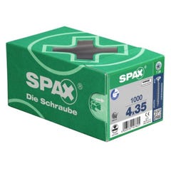 Vis universelle SPAX SeKo cruciforme Z 4,0x 50/32 galvanisée (Par 500) 2