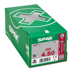Vis bois aggloméré tête ronde Pozidrive WIROX 4X50 boîte de 500 - SPAX - 231010400505 2