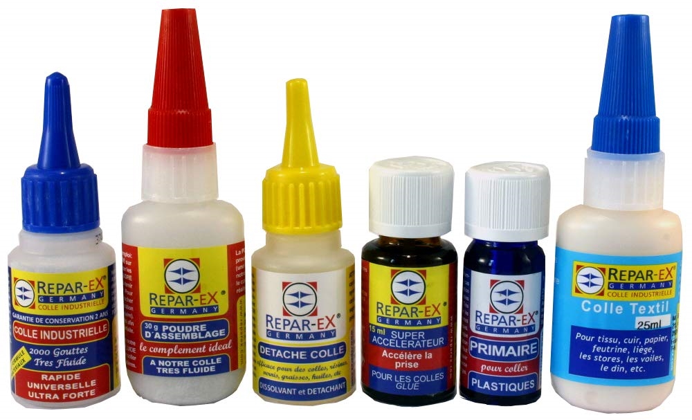 REPAR-EX - Lot complet de Collage Repar-ex - Colle Forte - Colle Professionnelle - Kit Professionnel de Collage Reparex