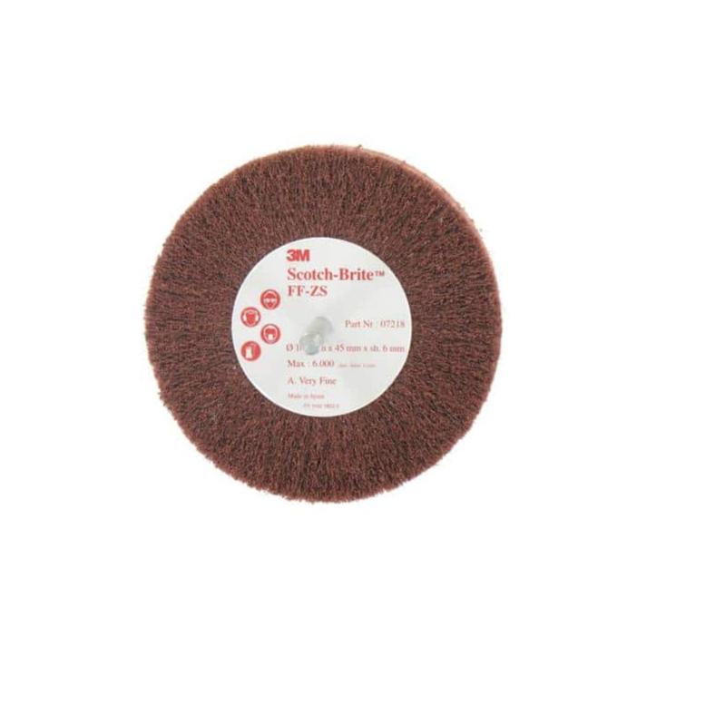 Brosse 3M scotch-brite FF-ZS very fine diamètre 100 mm x 1