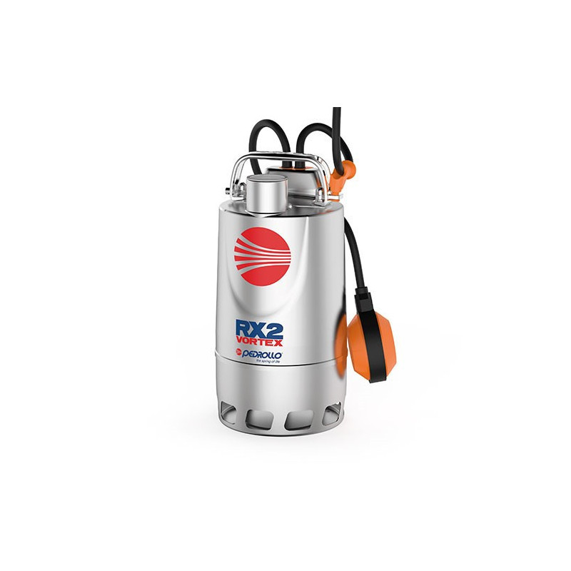 Pompe de relevage Pedrollo RXm440Vortex 0,75 kW jusqu'à 16,8 m3/h monophasé 220V
