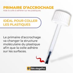 REPAR-EX - Flacon de Primaire d'Accrochage Reparex - Pour Colle Forte Cyanoacrylate - Flacon de 10ml - Bouchon Applicateur 2