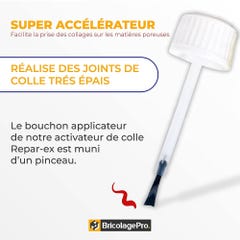 REPAR-EX - Flacon d'Activateur de Colle Extra Forte Reparex - Accélérateur de Colle - Tous Collages - Flacon de 15ml 2