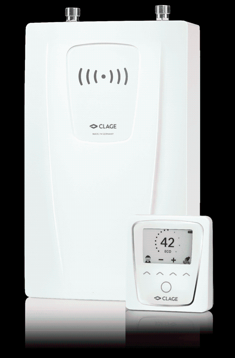 Chauffe-eau compact instantane triphase 400V DSX Touch CLAGE 27kW 39A