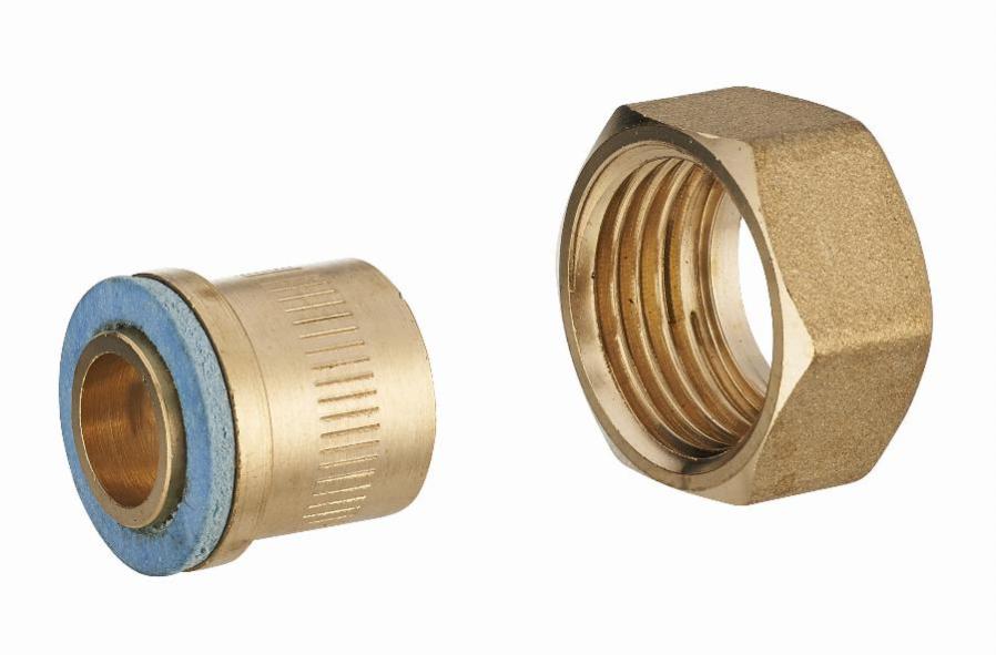 Raccord 2 pièces gaz naturel à souder femelle F1/2' (15x21) NOYON & THIEBAULT - Ø 14 mm - 5079-14C1