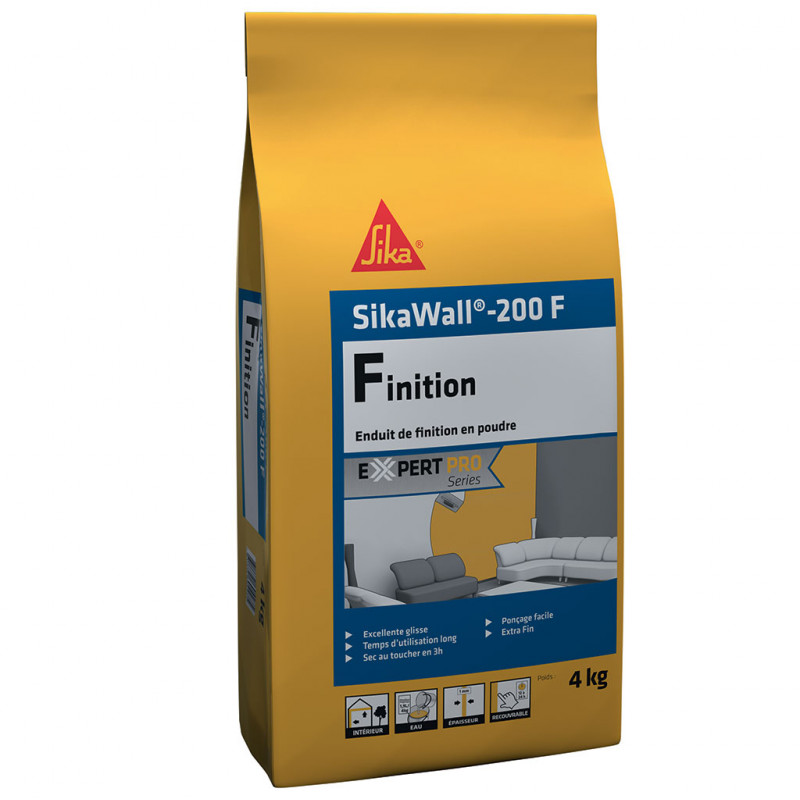 Enduit de finition en poudre SikaWall 200 F 4kg SIKA