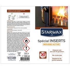 Mousse nettoyante spécial inserts de cheminée - 500ml - STARWAX 1