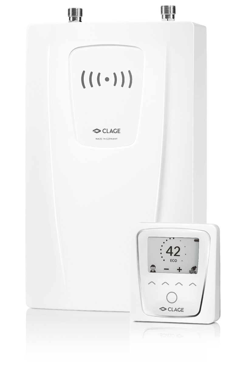Chauffe-eau compact instantane triphase 400V CLAGE CFX-U 13,5 kW 20A telecommande
