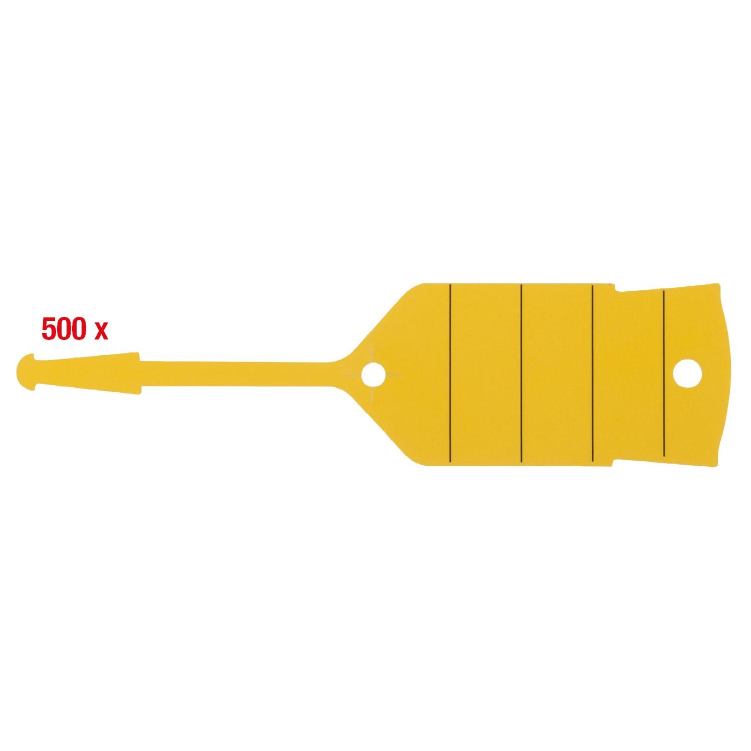 KS TOOLS Porte-clés avec boucle, jaune, pack de 500 1