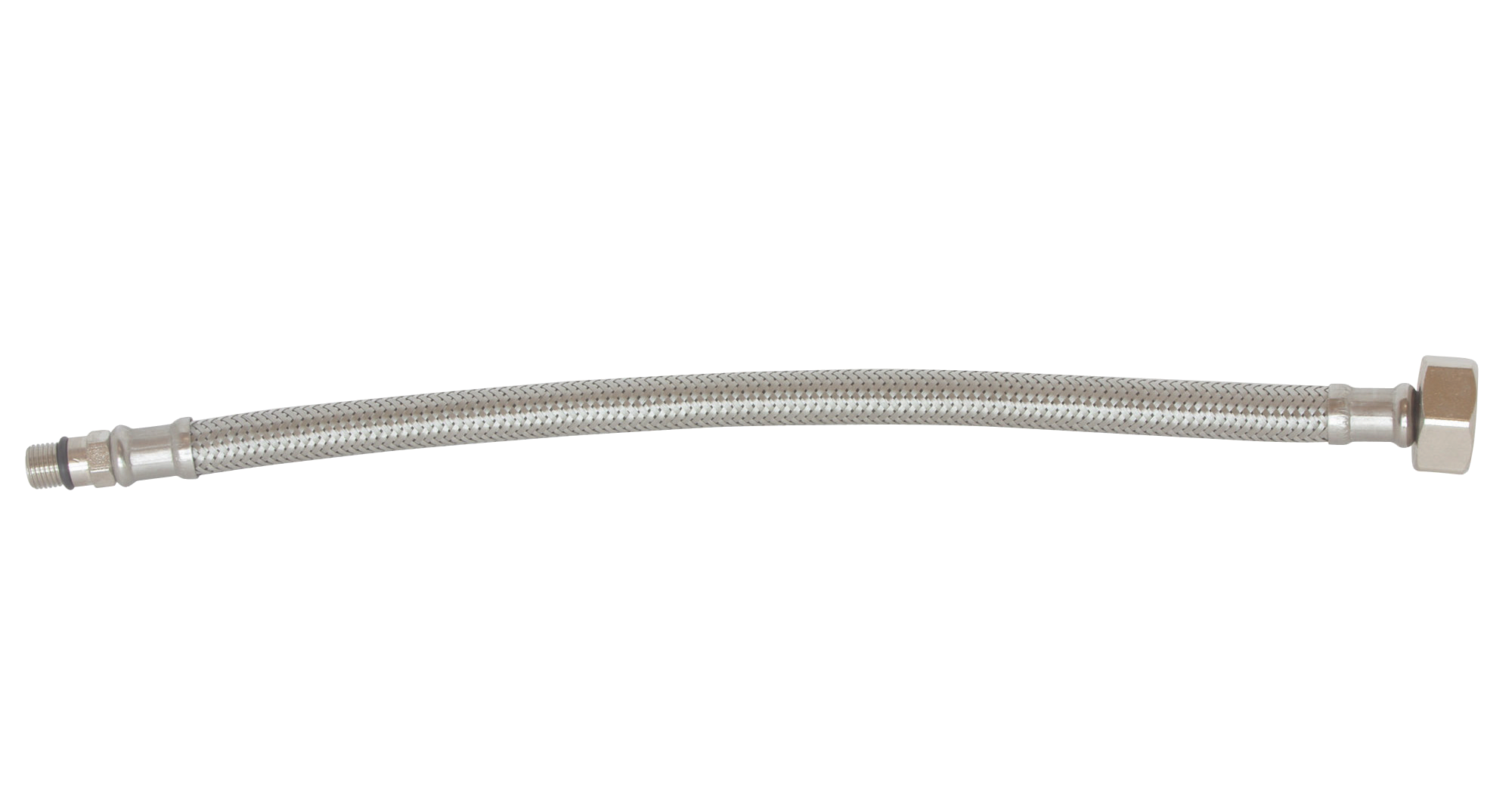 SOMATHERM FOR YOU - Flexible sanitaire Prolongateur court M 10/100 Ecrou tournant 3/8" L:300mm DN8