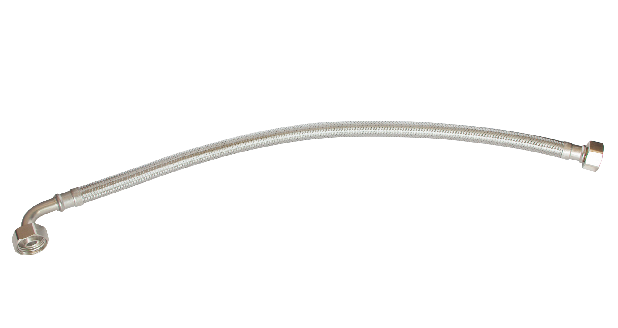 SOMATHERM FOR YOU - Flexible sanitaire - Double écrou tournant 3/4" dont 1 coudé - L = 500mm - DN8