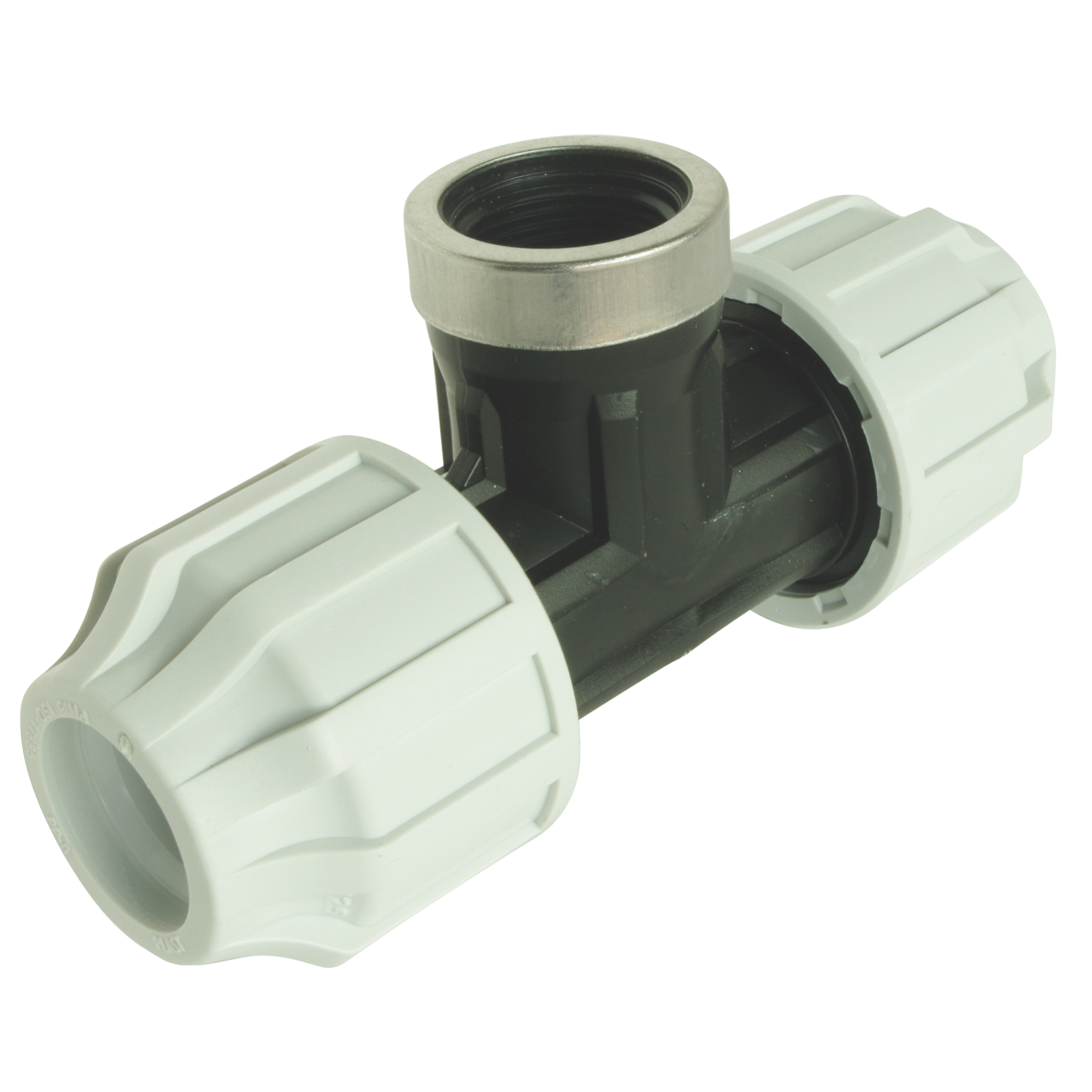 SOMATHERM FOR YOU - Raccord plastique Té Femelle 1/2" au centre pour tube PE Ø20 mm