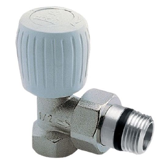 Robinet de radiateur équerre nickelé 1/2'' - ORKLI - 1125