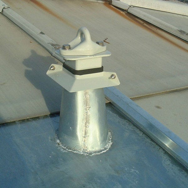Point d'ancrage double aluminium - Gris RAL 7038 - 1 pièce - PA2-001 4