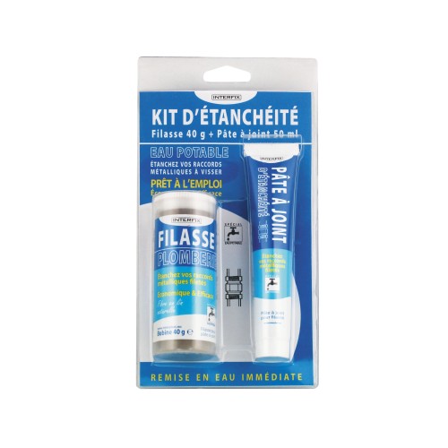 KIT D'ÉTANCHÉITÉ Le Tout-en-Un : Filasse + Pâte à joint