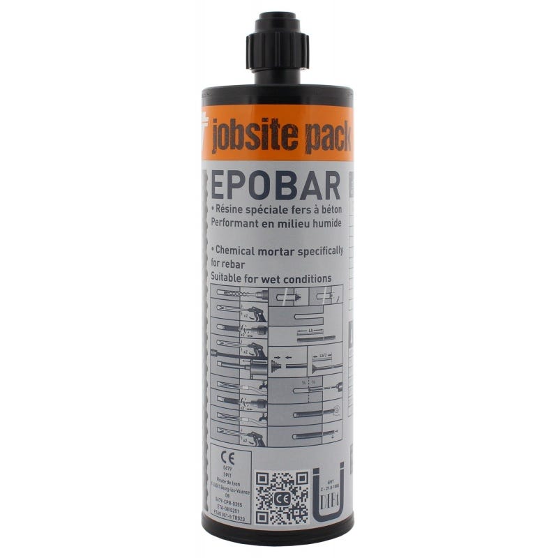 Cartouche de résine vinylester Epobar avec buse + rallonge - SPIT - 060186 3