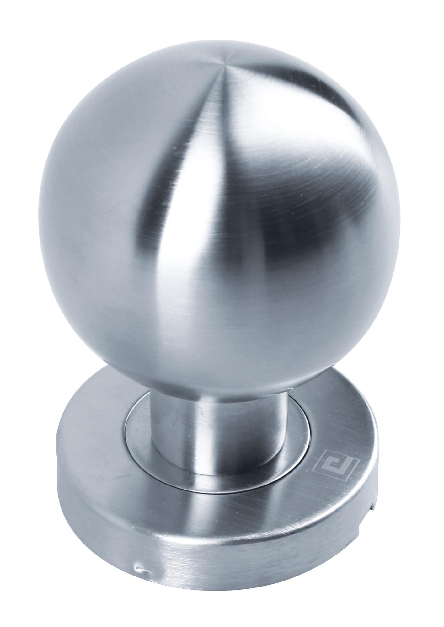 Bouton de porte Jade BP02 diamètre 55 mm inox brossé - HERACLES - B-INOX-BP02