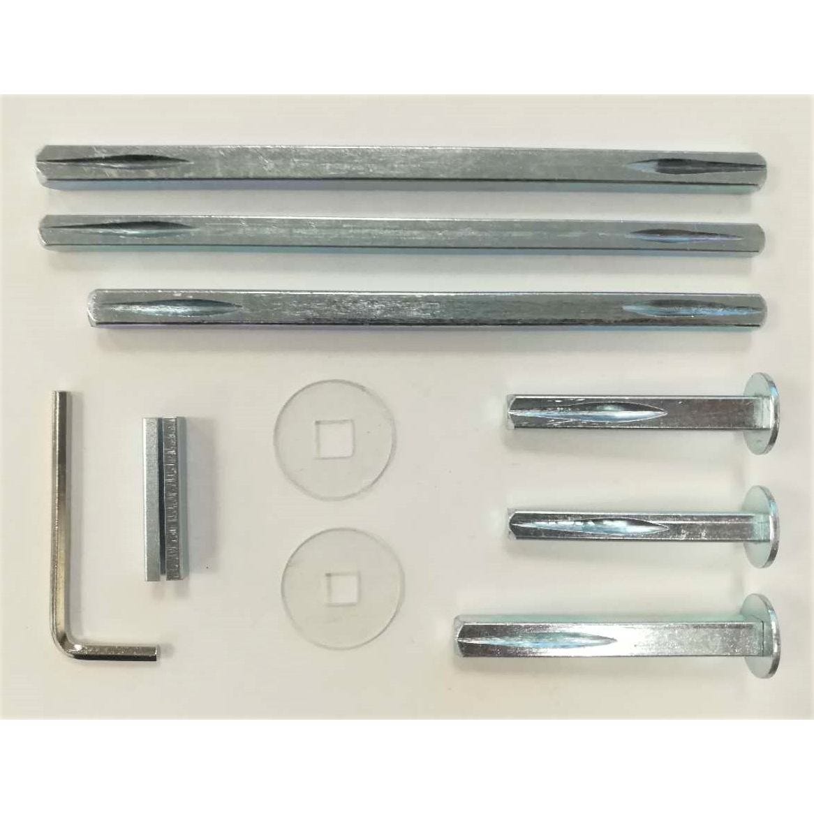 Kit béquille aluminium Salomé pour serrure en applique blanc - HERACLES - B-SALOME-95 1