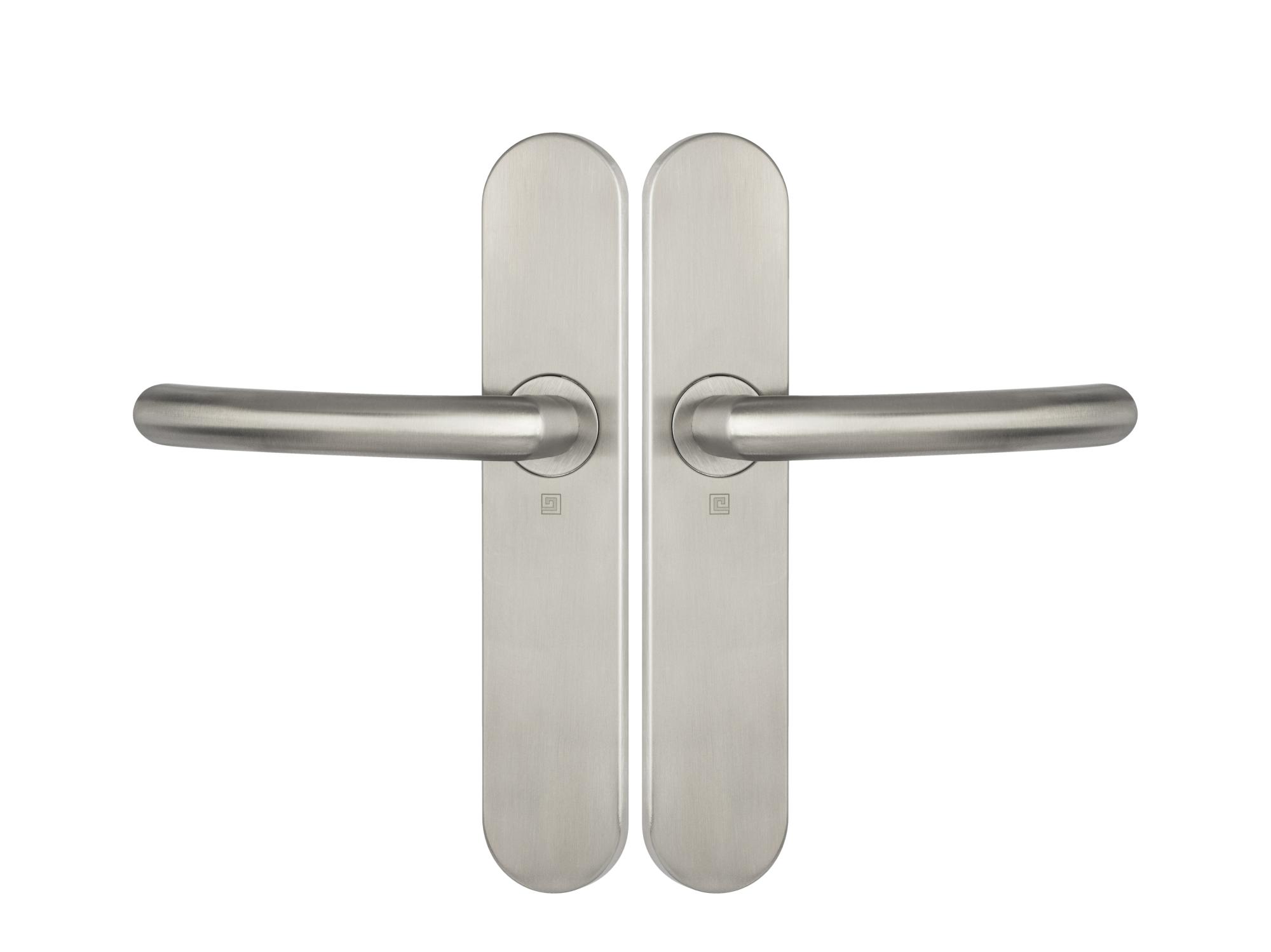 Ensemble sur plaques série JADE 1094 type bec de cane finition inox - HERACLES - B-INOX-SP01