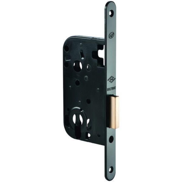 Serrure à larder axe 50mm finition noir bout rond - JPM - 230000-02-0B