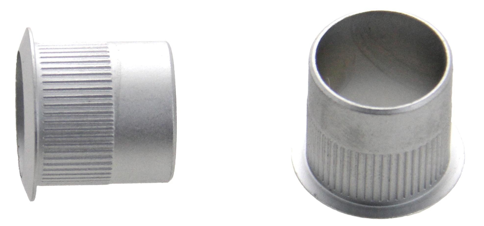Entrée de batteuse diamètre 22mm hauteur 19mm finition noir mat - HERACLES - DOUILLE D22X19