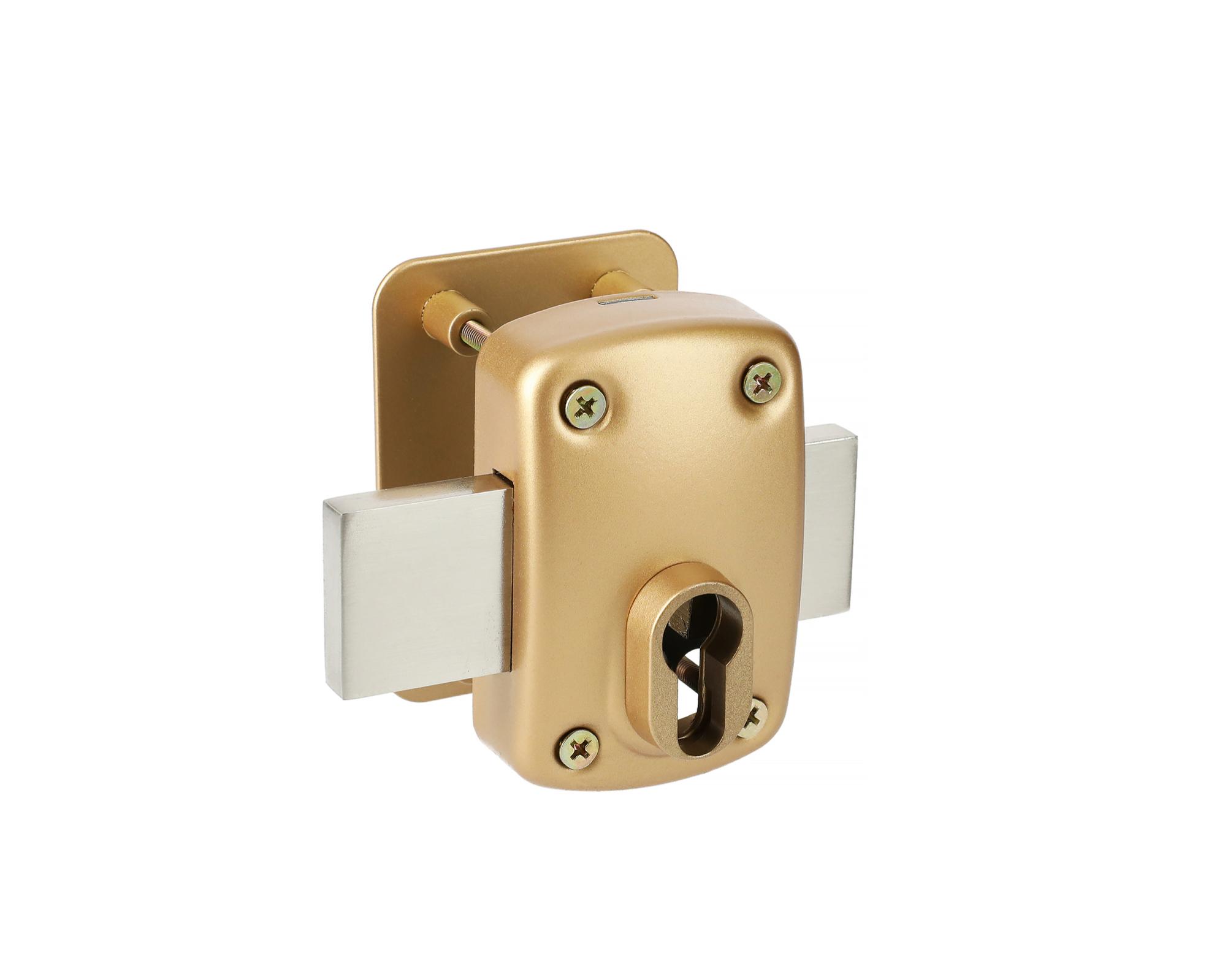 Verrou pour cylindre européen 958E finition blanc - HERACLES - C5-95800EM