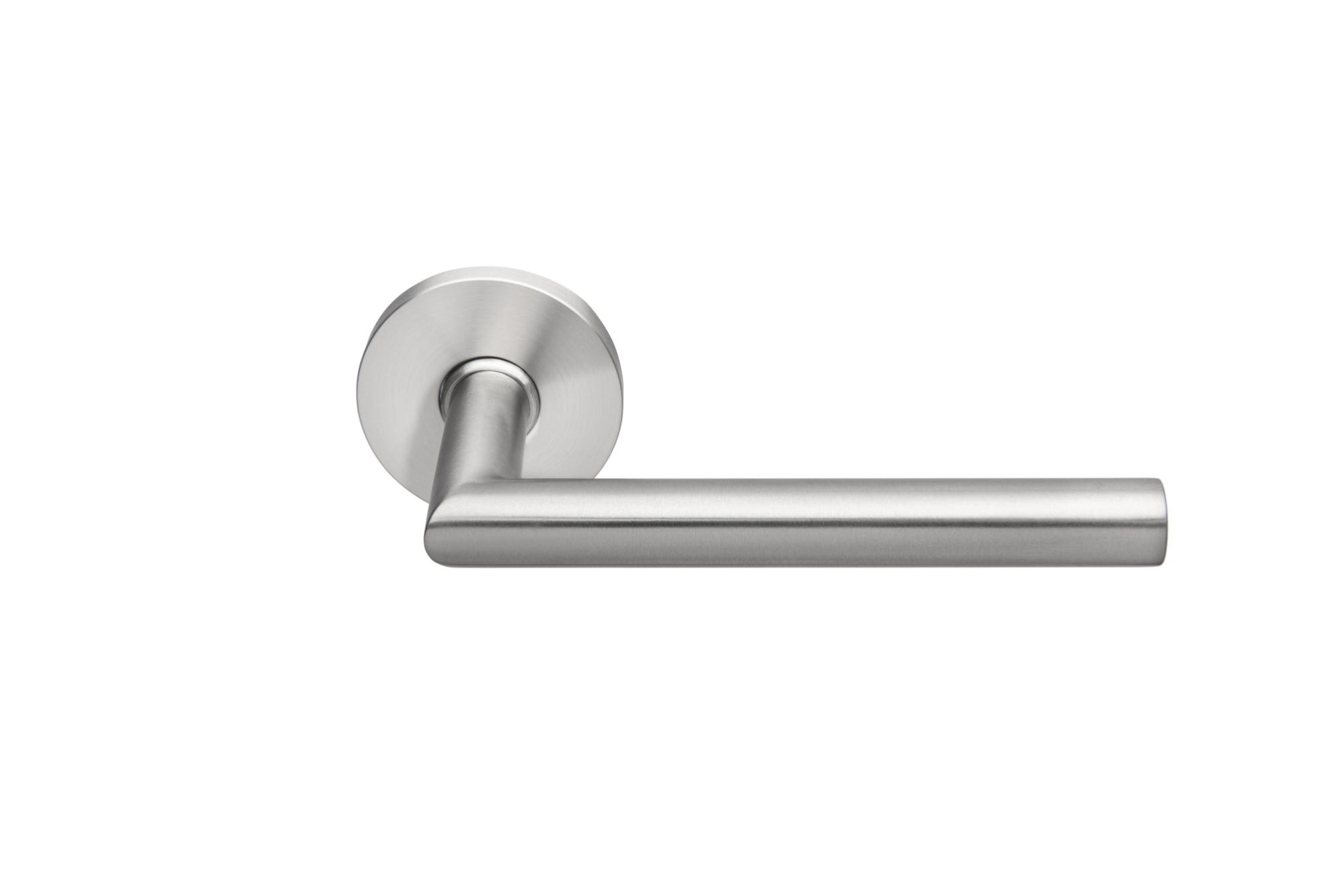 Béquille ronde double sur rosace Jade Slim diamètre 16 SL01 inox poli - HERACLES - B-INOX-SL01