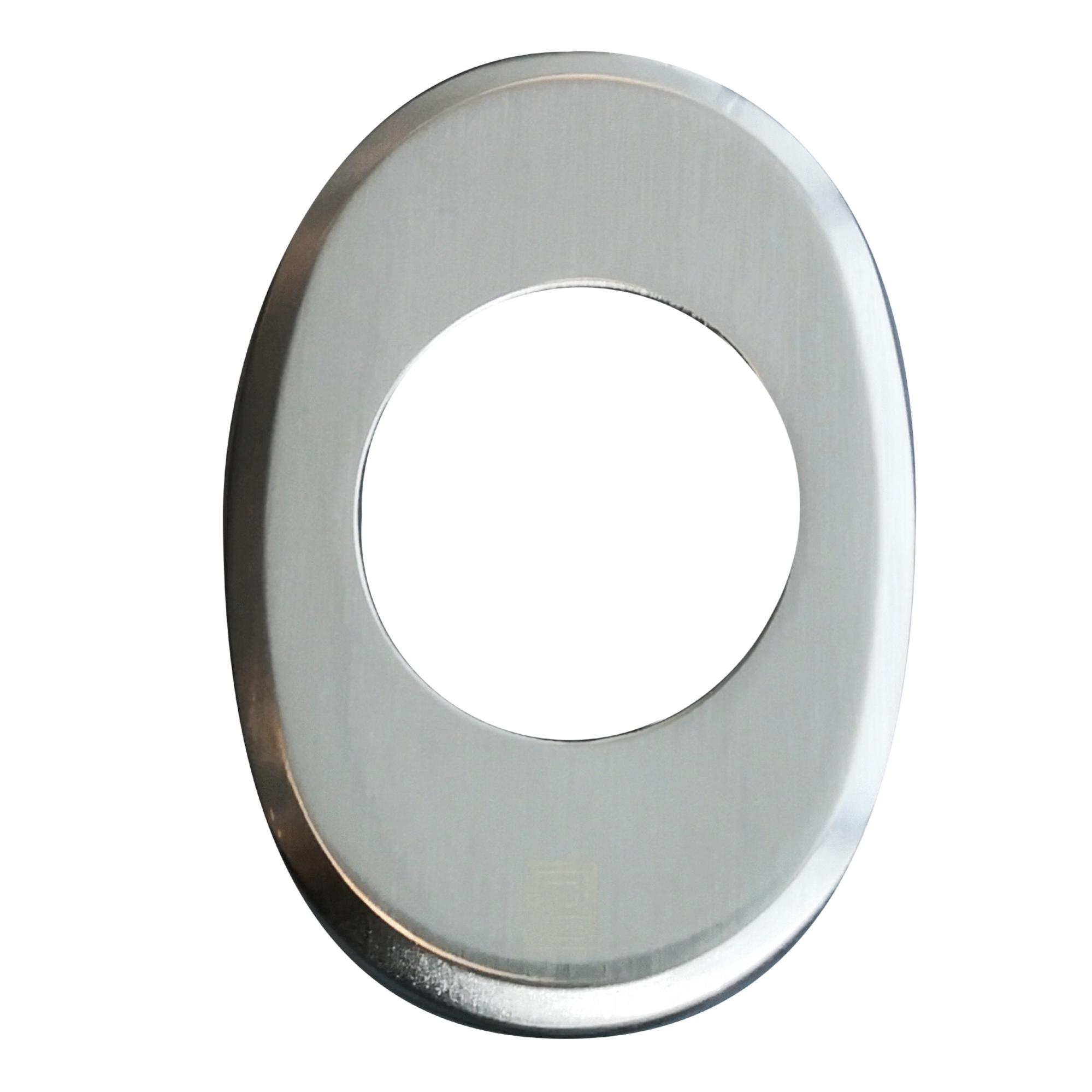 Rosace décorative Salomé diamètre 41 satin nickelé - HERACLES - D-807RO41-SN
