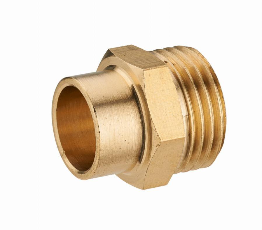Manchon laiton à visser mâle M3/8 (12x17) NOYON & THIEBAULT - à souder - Ø 14 mm - 1121-1214L1