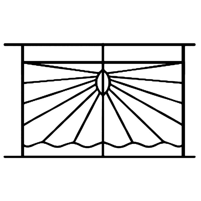 Grille de Defense Solazur pour Fenetre H= 135 cm x L= 160 cm (côte tableau) 1