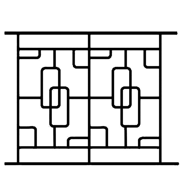 Grille de Defense Structural pour Fenetre H= 115 cm x L= 160 cm (côte tableau) 1