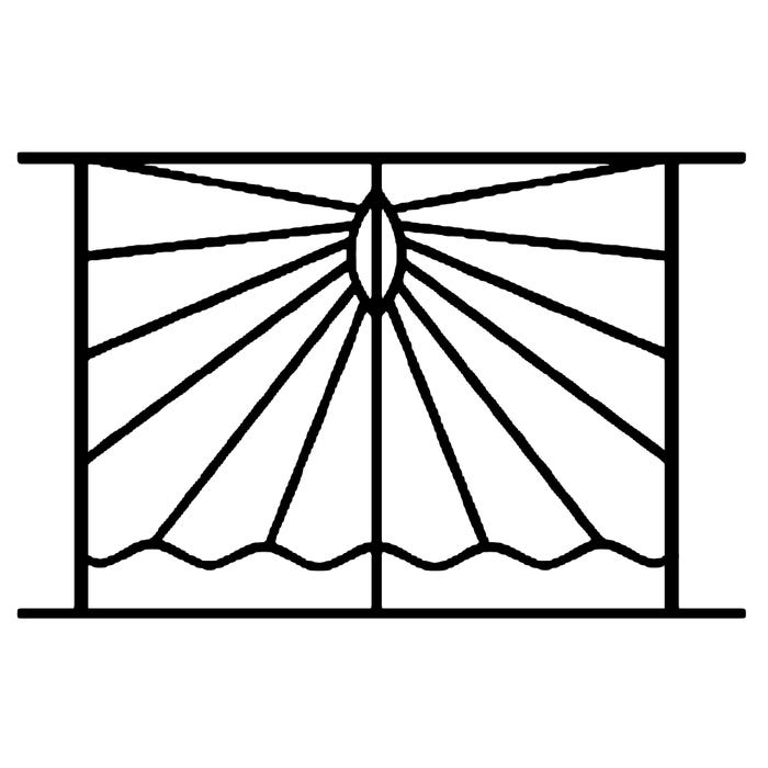 Grille de Defense Solazur pour Fenetre H= 95 cm x L= 100 cm (côte tableau) 1