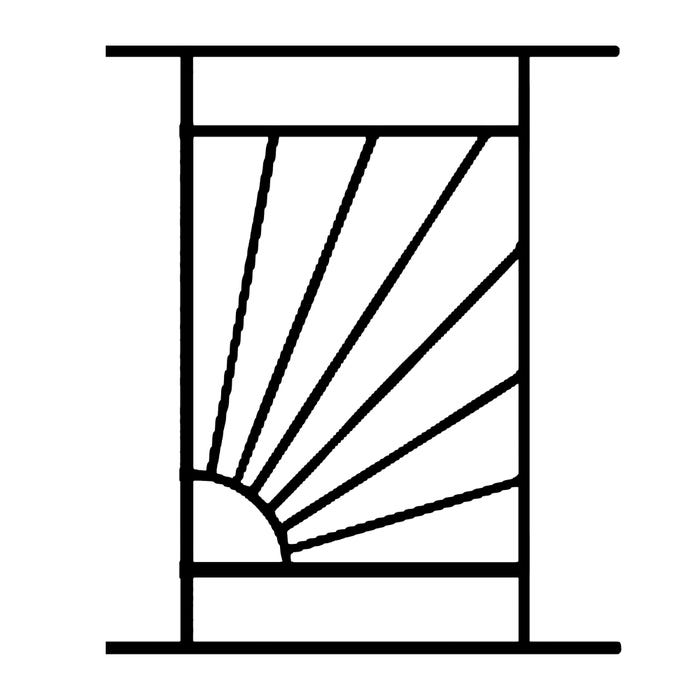 Grille de Defense Soleil pour Fenetre H= 105 cm x L= 60 cm (côte tableau) 1