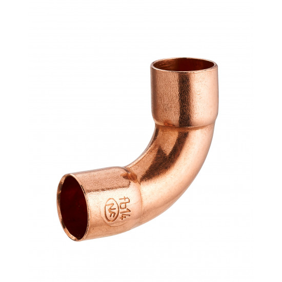 Courbe cuivre à souder 90° grand rayon double femelle égal NOYON & THIEBAULT - Ø 16 mm - 942-16L1