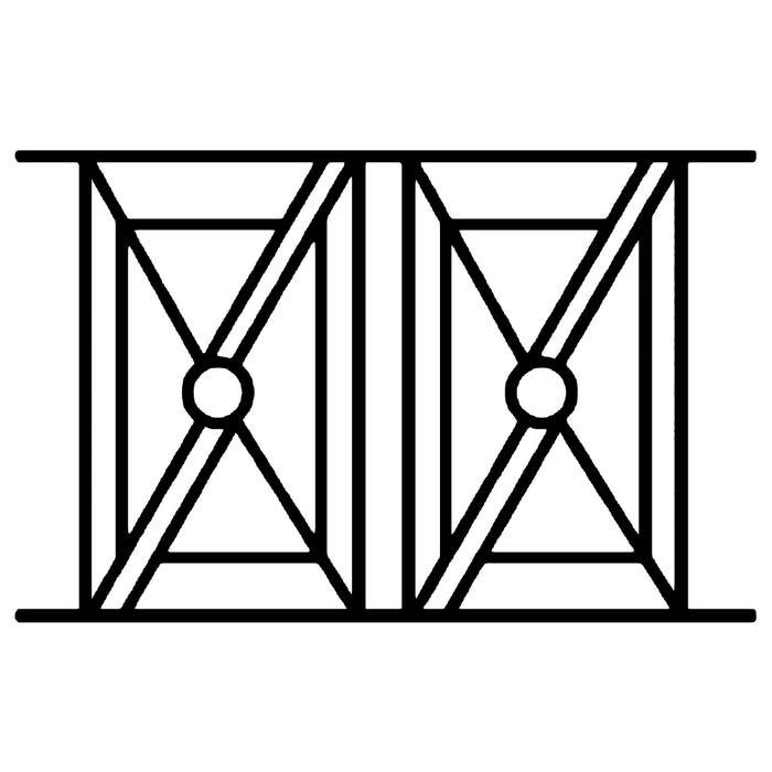 Grille de Defense Octune pour Fenetre H= 75 cm x L= 100 cm (côte tableau) 1