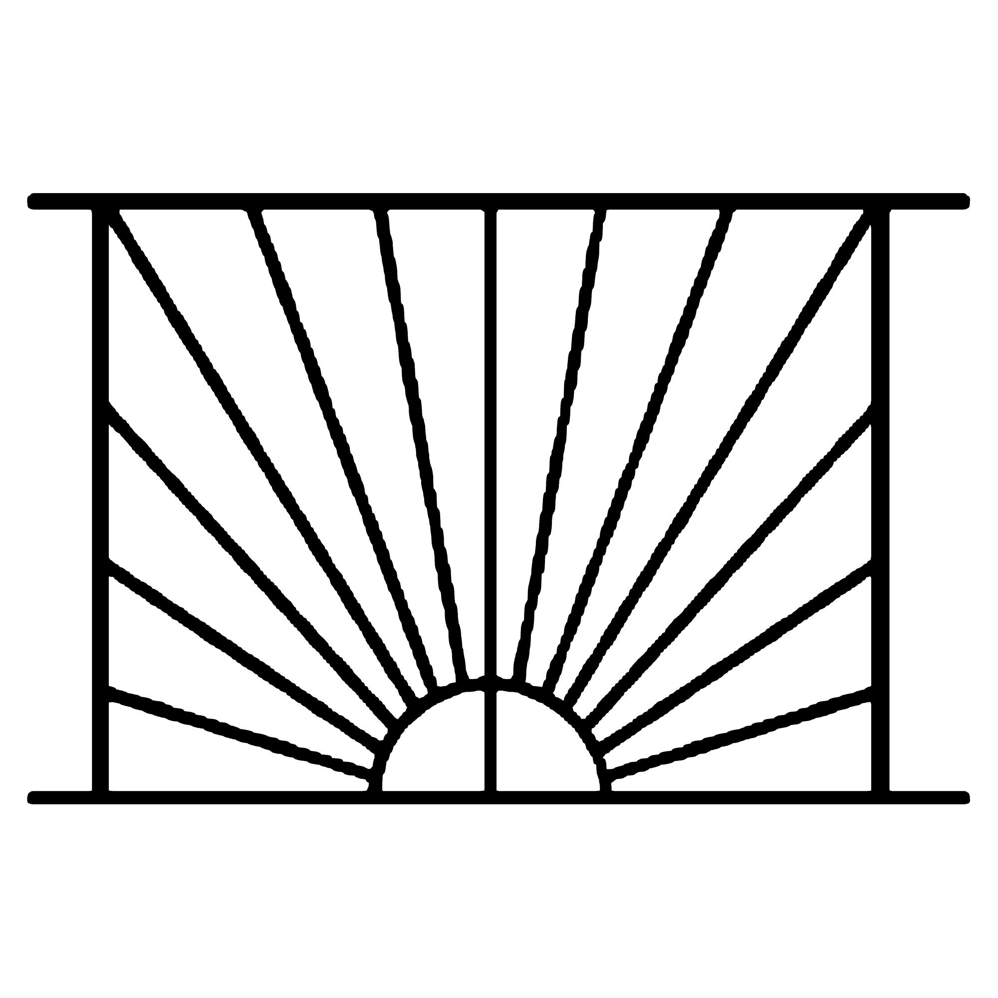 Grille de Defense Soleil pour Fenetre H= 95 cm x L= 100 cm (côte tableau) 3