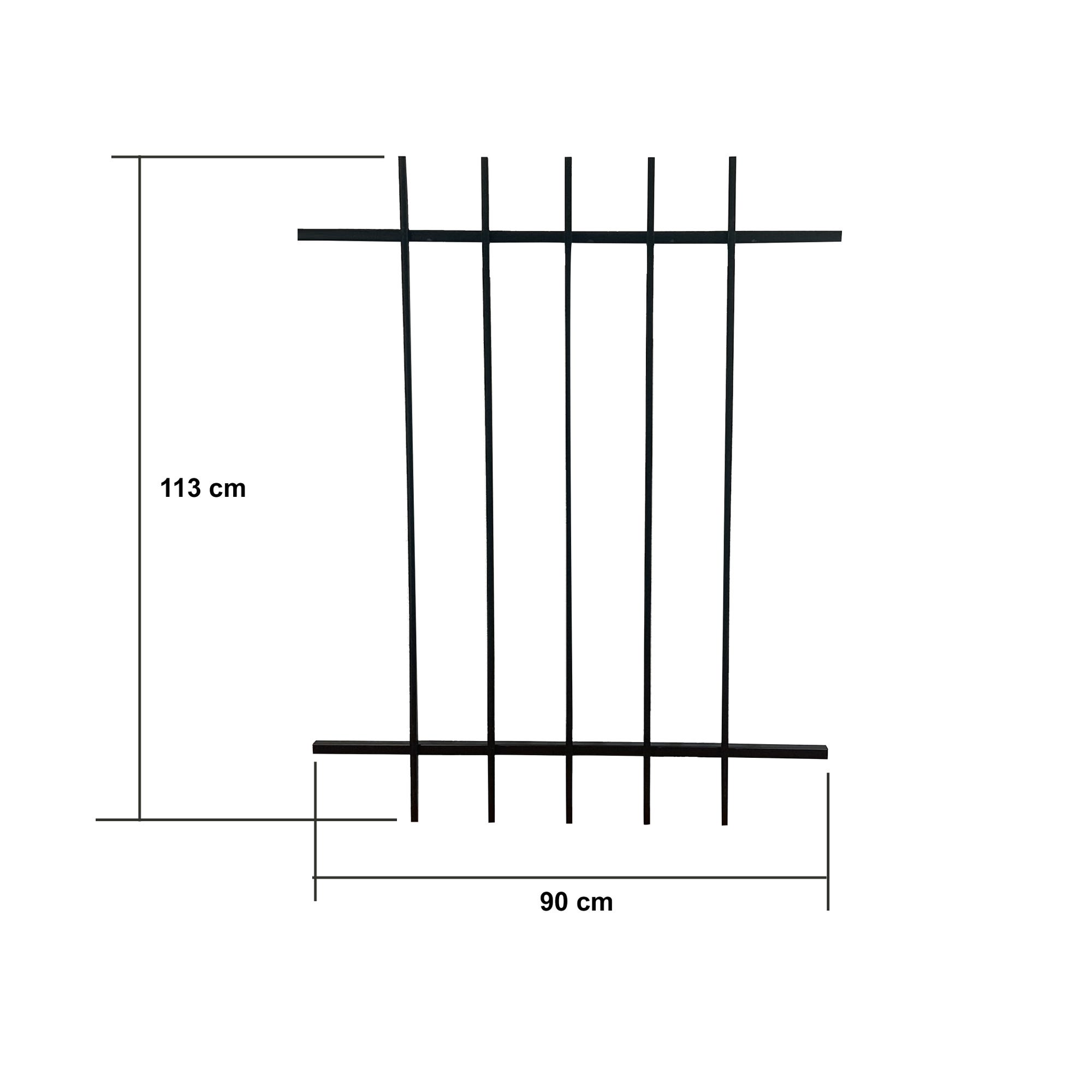 Grille de Defense DISTRI pour Fenetre H= 125 cm x L= 80 cm (côte tableau) 1