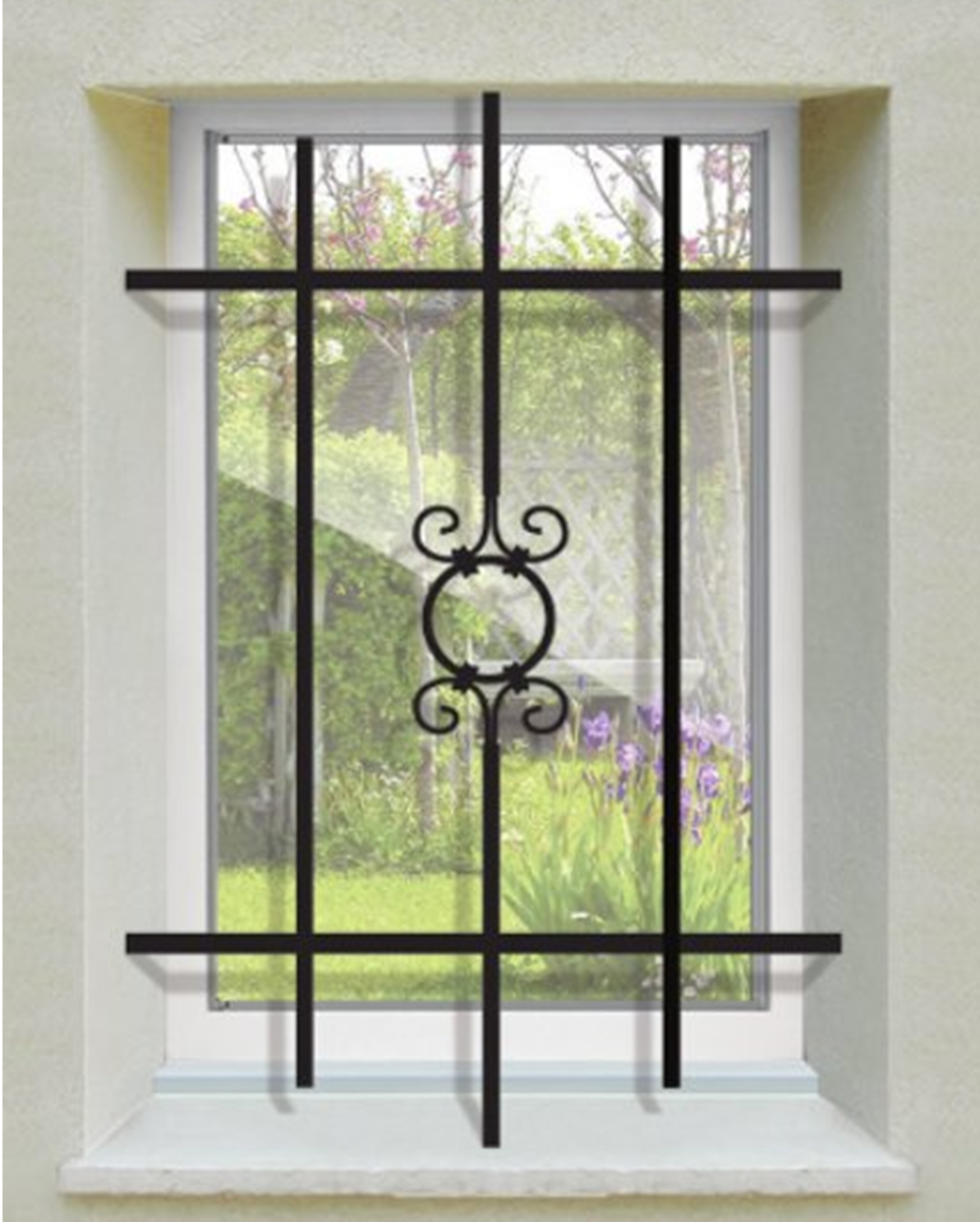 Grille de Defense Toscane pour Fenetre H= 115 cm x L= 80 cm (côte tableau)