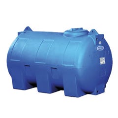 Cuve récupération eau de pluie horizontale en polyéthylène bleue 300L RENSON 1