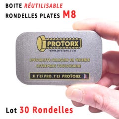 Rondelles Metal Inox M8 : Boite 30 Pcs Plate Moyenne Acier Inoxydable A2 | Usage Interieur et Exterieur | Dimension : (8,4mm x 18mm x 1,5mm) 4