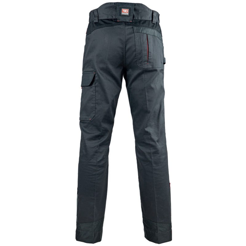 Pantalon de travail stretch avec renforts entrejambe STEPS gris sombre FACOM 1
