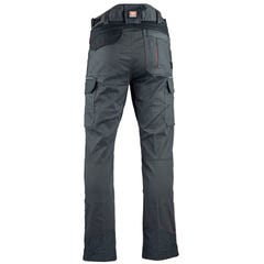 Pantalon de travail stretch avec poches genouillère 2 positions STRAP gris sombre FACOM 1