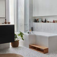 Baignoire bain douche JACOB DELAFON Neo + étagère + pare bain | 170 x 90, version gauche 6