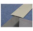 Couvre-joints de sol en aluminium anodisé bords biseautés perçé + adhésif 3000 x 100 mm