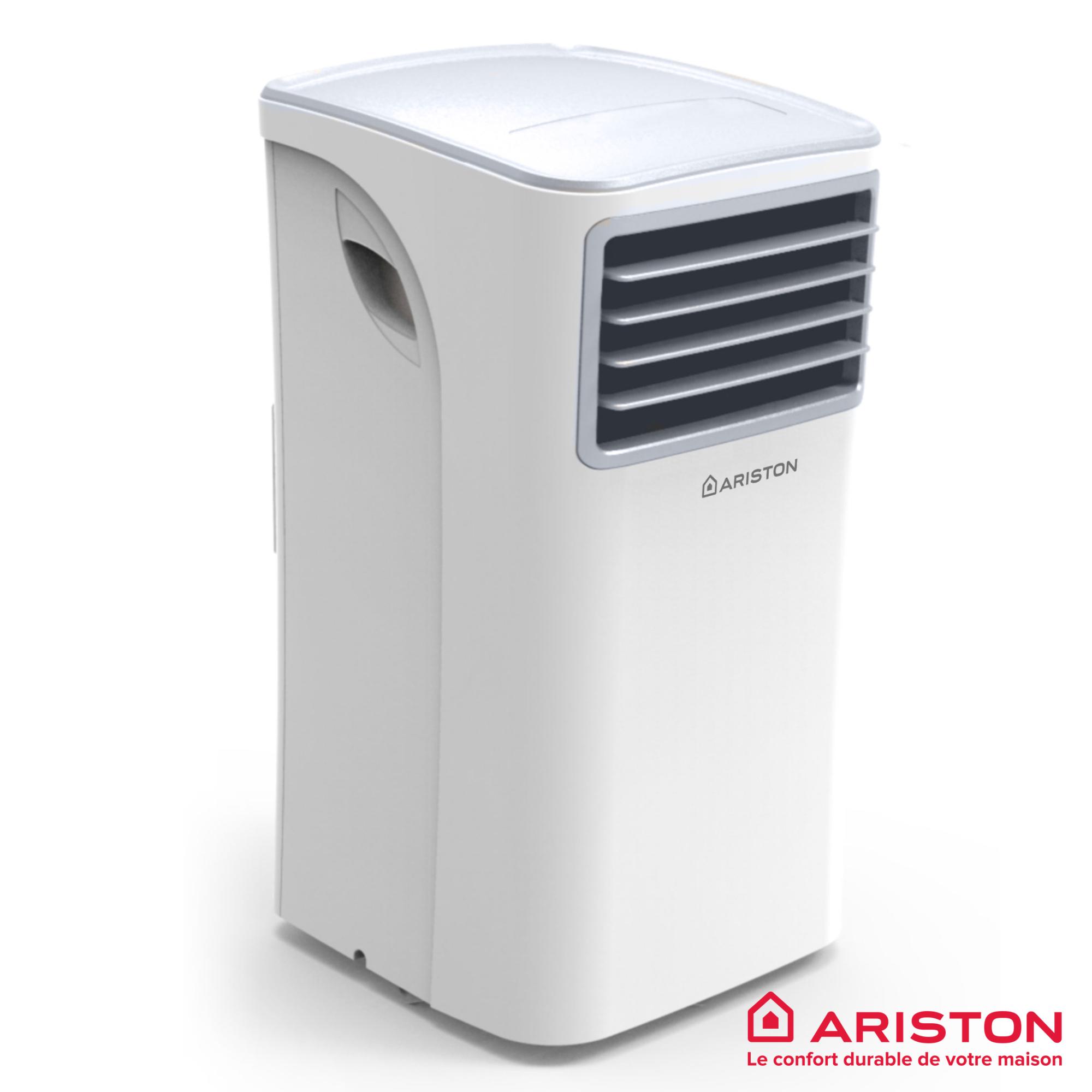 Climatiseur Mobile Compact 3 en 1, Mobis 8 ARISTON, 8.000 Btu/h, Air Pur, Classe Energétique A