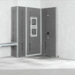 Niche pour salle de bain 45,4 x 65,4 cm + revetement Top Wedi Sanwell - concrete gris 1